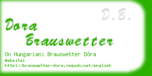 dora brauswetter business card